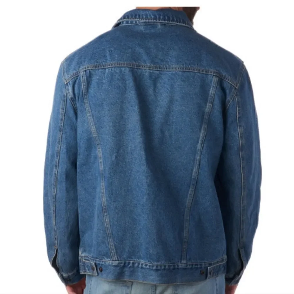 2312 NWT ALPINE SWISS DEREK MEN’S CLASSIC DENIM TRUCKER JACKET 2XL